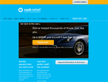 Tablet Screenshot of cashrelief.co.nz